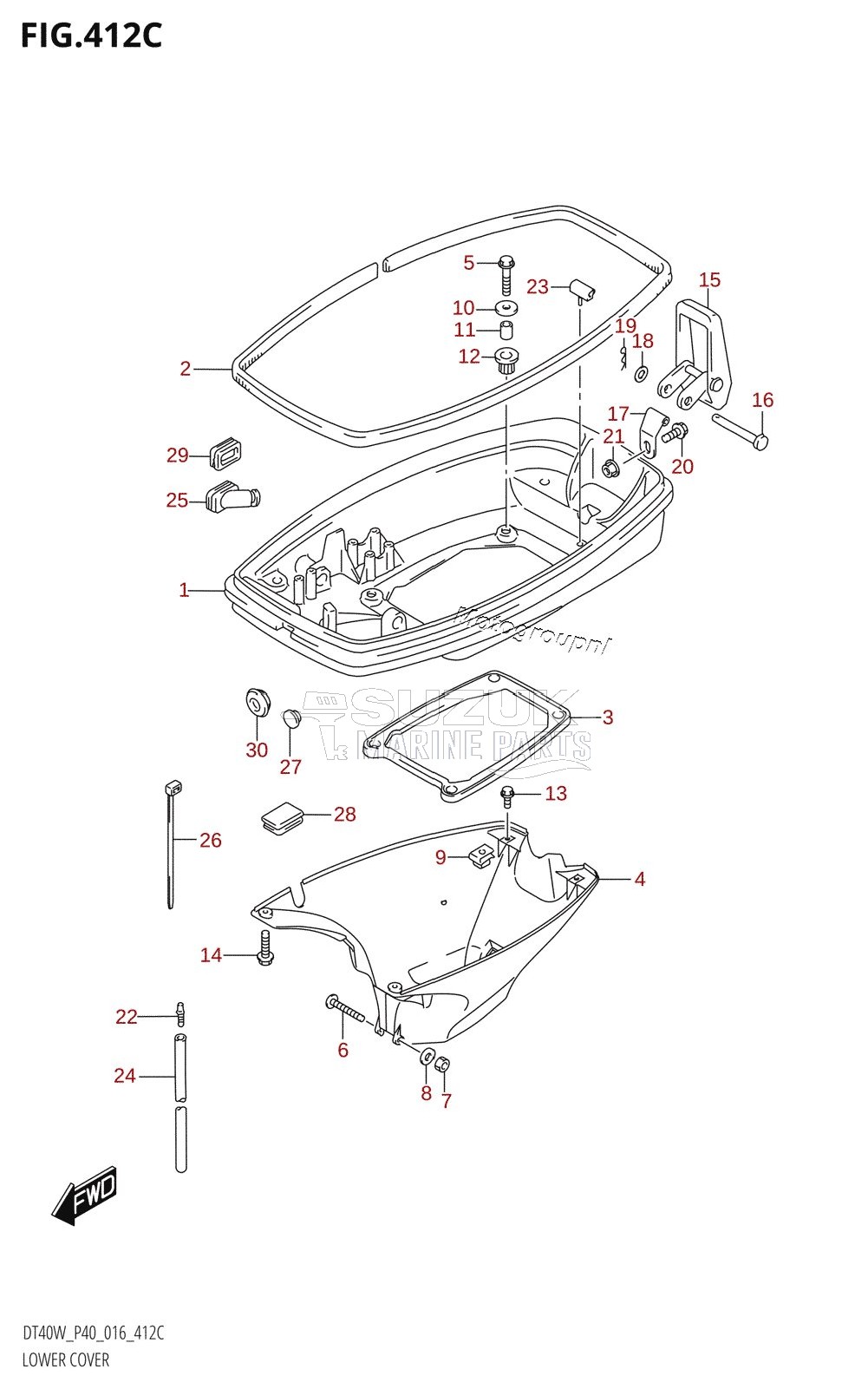 LOWER COVER (DT40WR:P40)