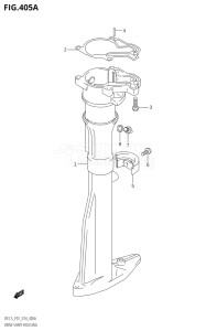 00252F-410001 (2014) 2.5hp P01-Gen. Export 1 (DF2.5) DF2.5 drawing DRIVE SHAFT HOUSING