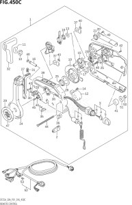 02504F-610001 (2016) 25hp P01-Gen. Export 1 (DF25A  DF25AR  DF25AT  DF25ATH) DF25A drawing REMOTE CONTROL (DF30AR:P01)