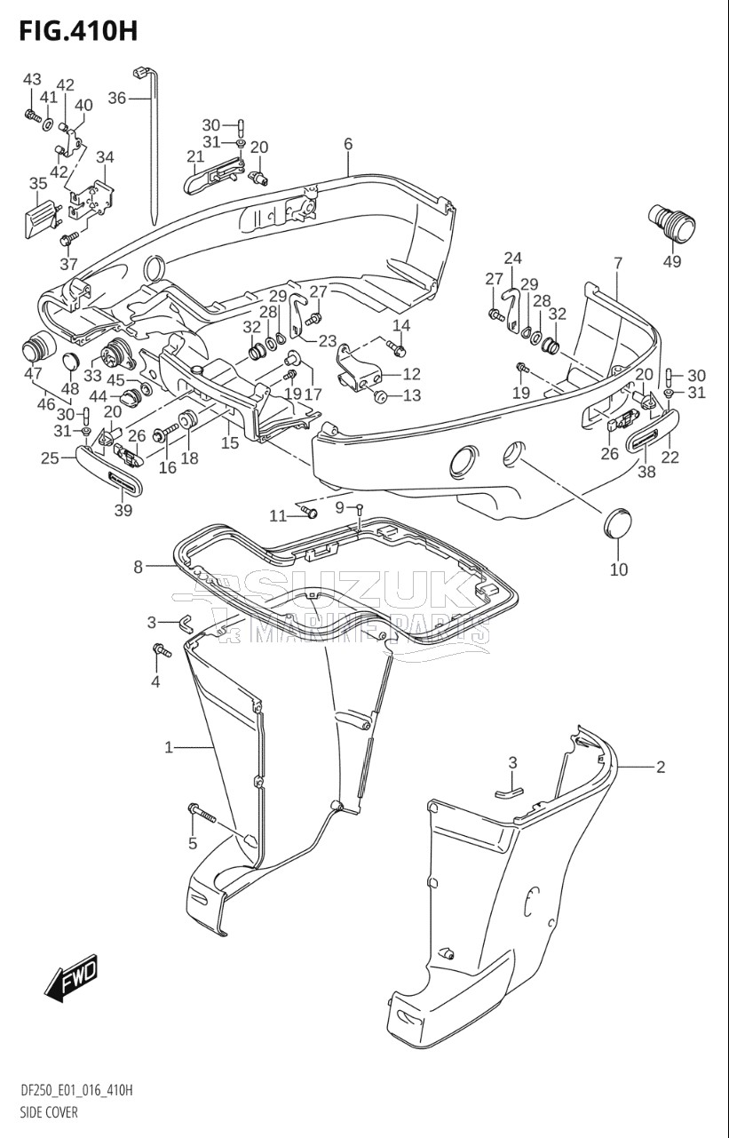 SIDE COVER (DF225Z:E40)