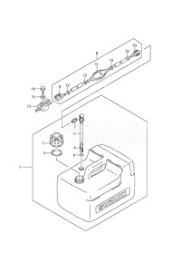 DF 9.9A drawing Fuel Tank