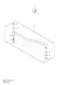 DF15 From 01501F-971001 ()  1999 drawing DRAG LINK (DF9.9R /​ 9.9AR /​ 15R /​ 15AR)