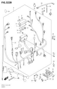 07003F-240001 (2022) 70hp E11 E40-Gen. Export 1-and 2 (DF70AT  DF70ATH  DF70ATH) DF70A drawing HARNESS (SEE NOTE)