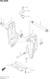 15004F-040001 (2020) 150hp E03-USA (DF150AST) DF150AST drawing CLAMP BRACKET