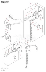 08002F-510001 (2005) 80hp E40 E01- (DF80A) DF80A drawing OPT:SWITCH (DF80A:E40)