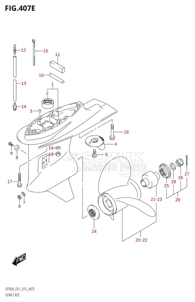 GEAR CASE (DF80A:E01)