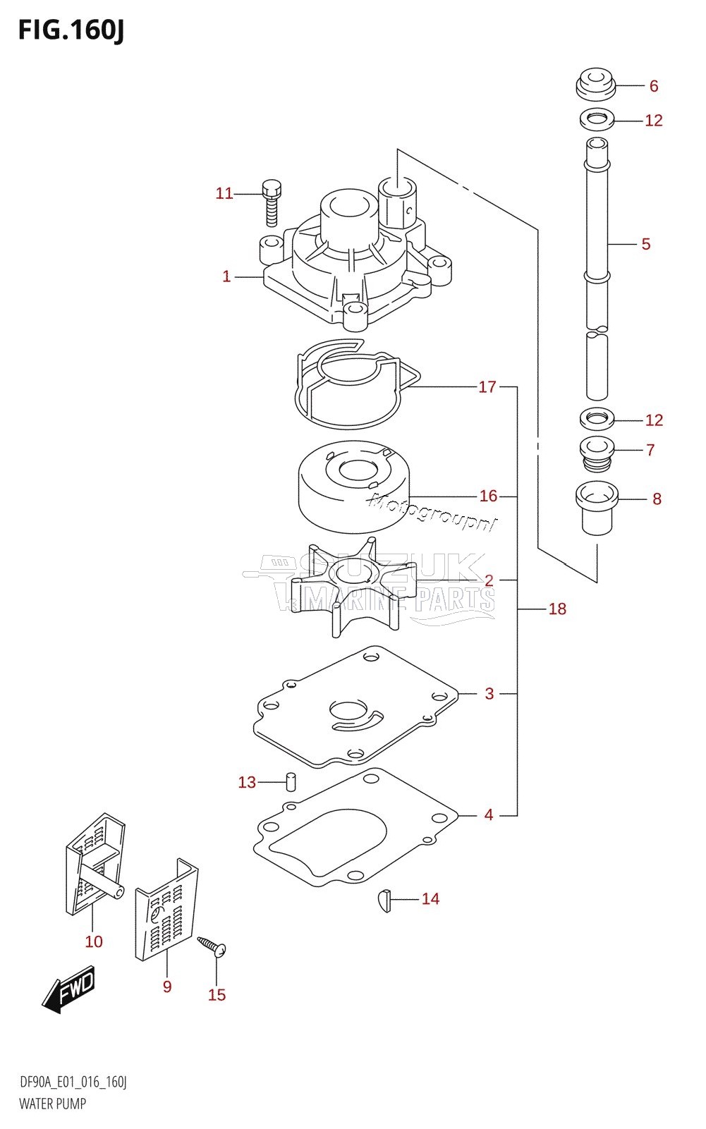 WATER PUMP (DF90ATH:E01)