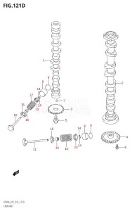 08002F-410001 (2014) 80hp E01 E40-Gen. Export 1 - Costa Rica (DF80A) DF80A drawing CAMSHAFT (DF70ATH:E40)