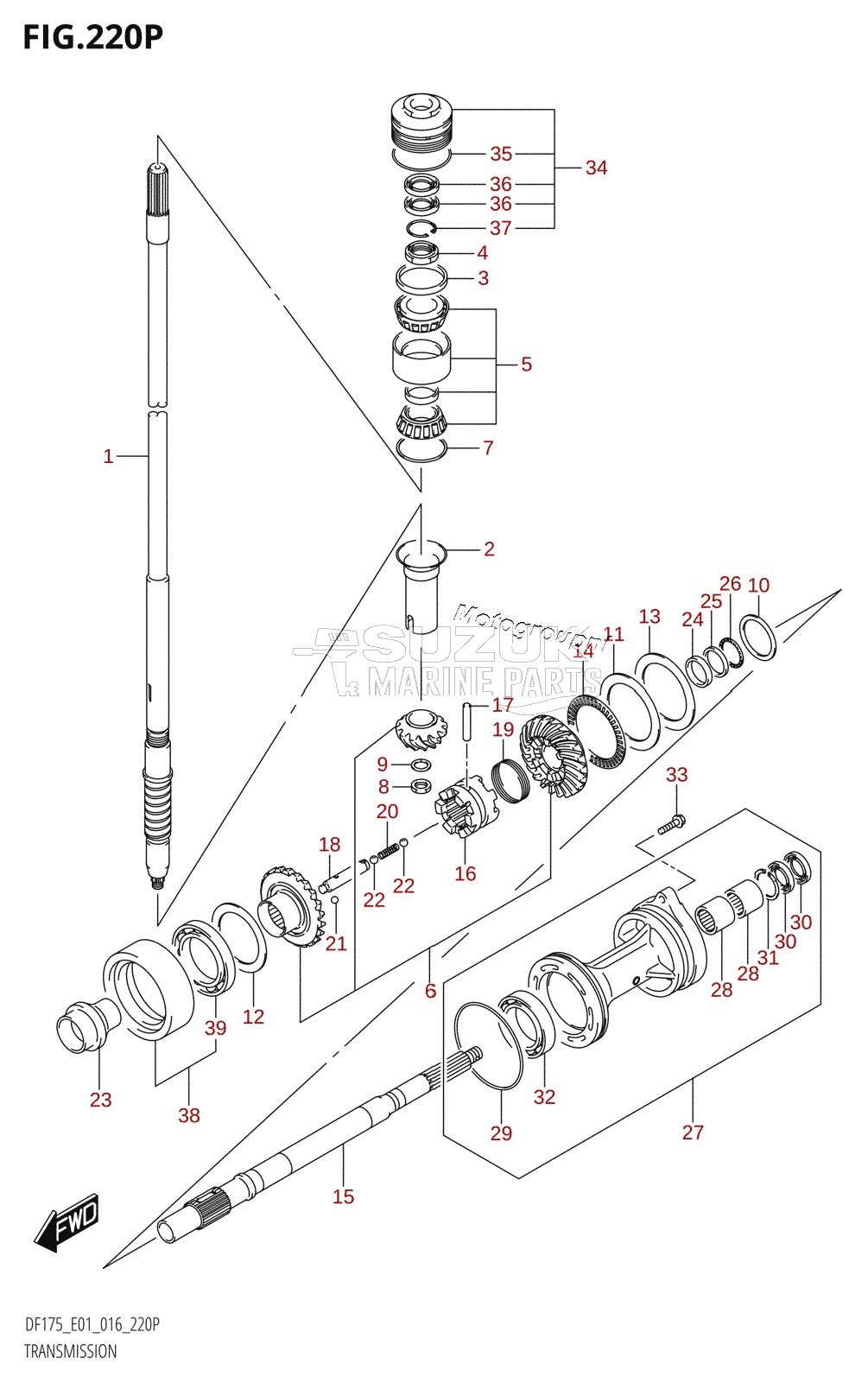 TRANSMISSION (DF175Z:E40)