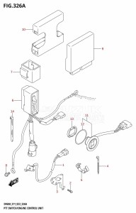 DF40A From 04004F-340001 (E34-Italy)  2023 drawing PTT SWITCH /​ ENGINE CONTROL UNIT ((DF40A,DF40ATH,DF40AST,DF50A,DF50ATH,DF60A,DF60ATH,DF50AVT,DF60AVT,DF40ASVT,DF50AVTH,DF60AVTH):(020,021,022))