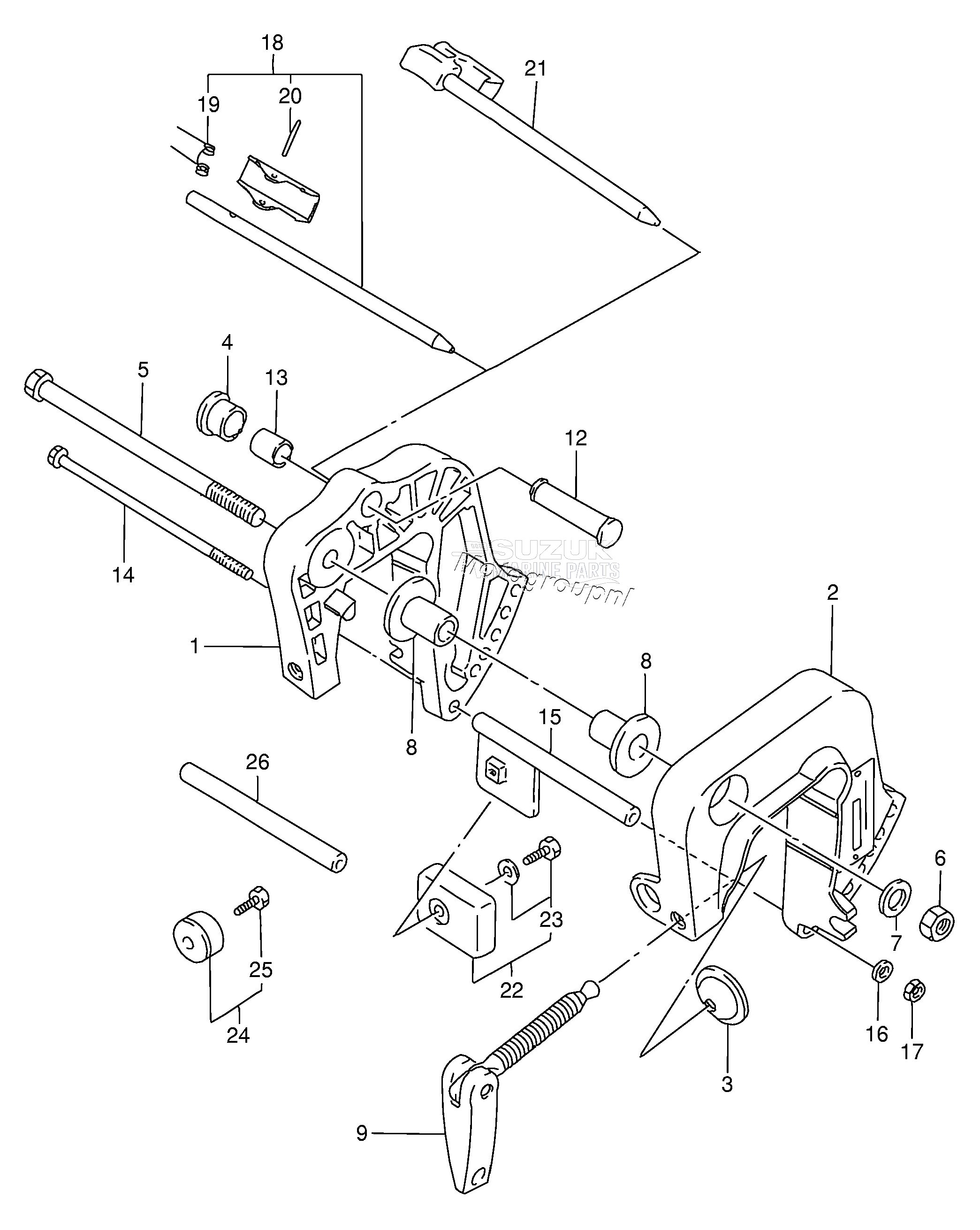 CLAMP BRACKET (DT4 /​ DT5Y)