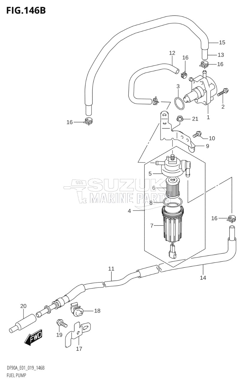 FUEL PUMP (DF100B)