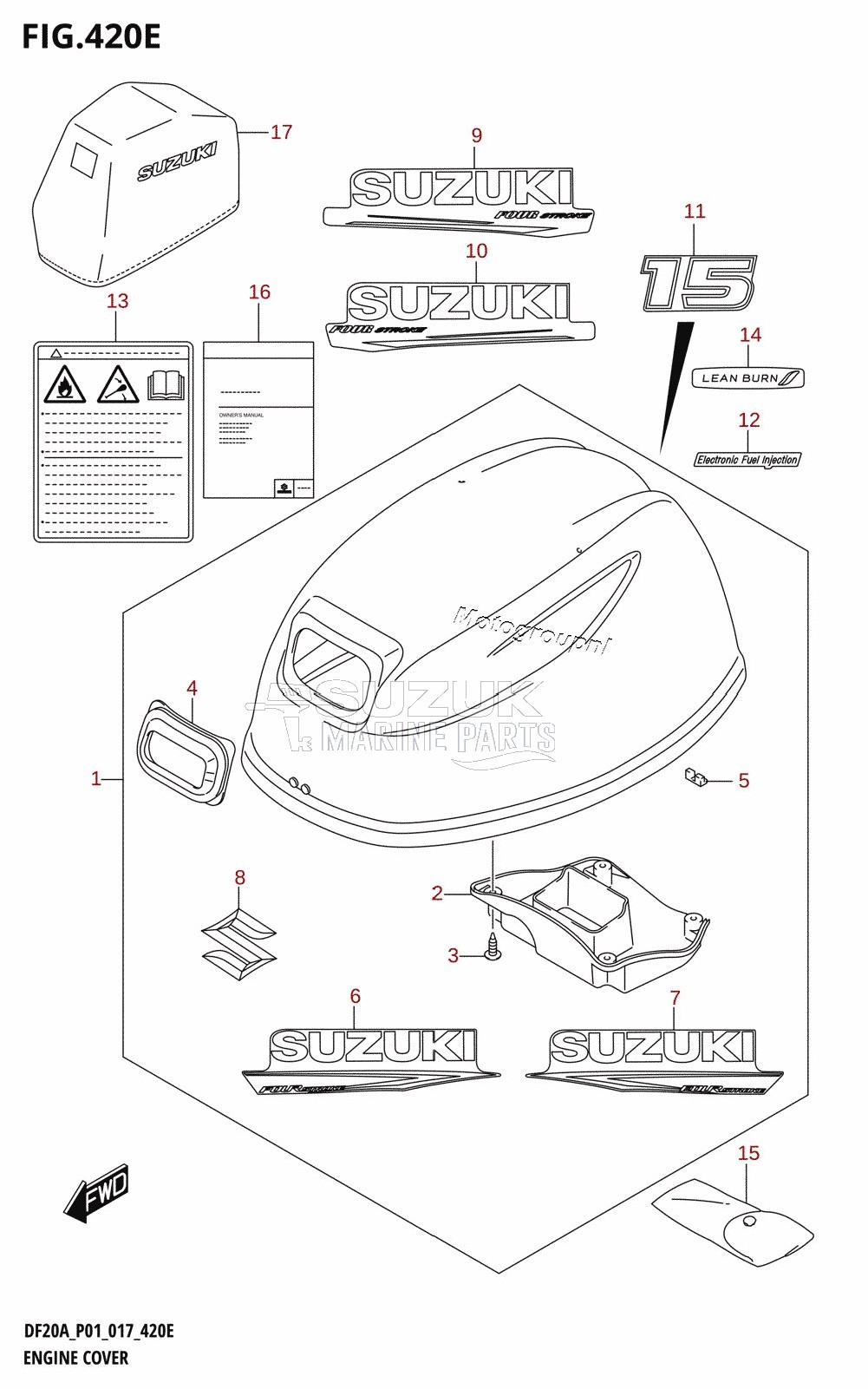 ENGINE COVER (DF15AR:P01)