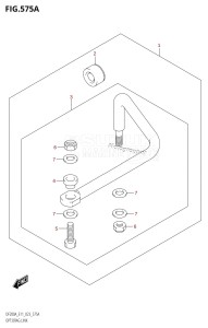 DF175A From 17503F-140001 (E11 E40)  2021 drawing OPT:DRAG LINK