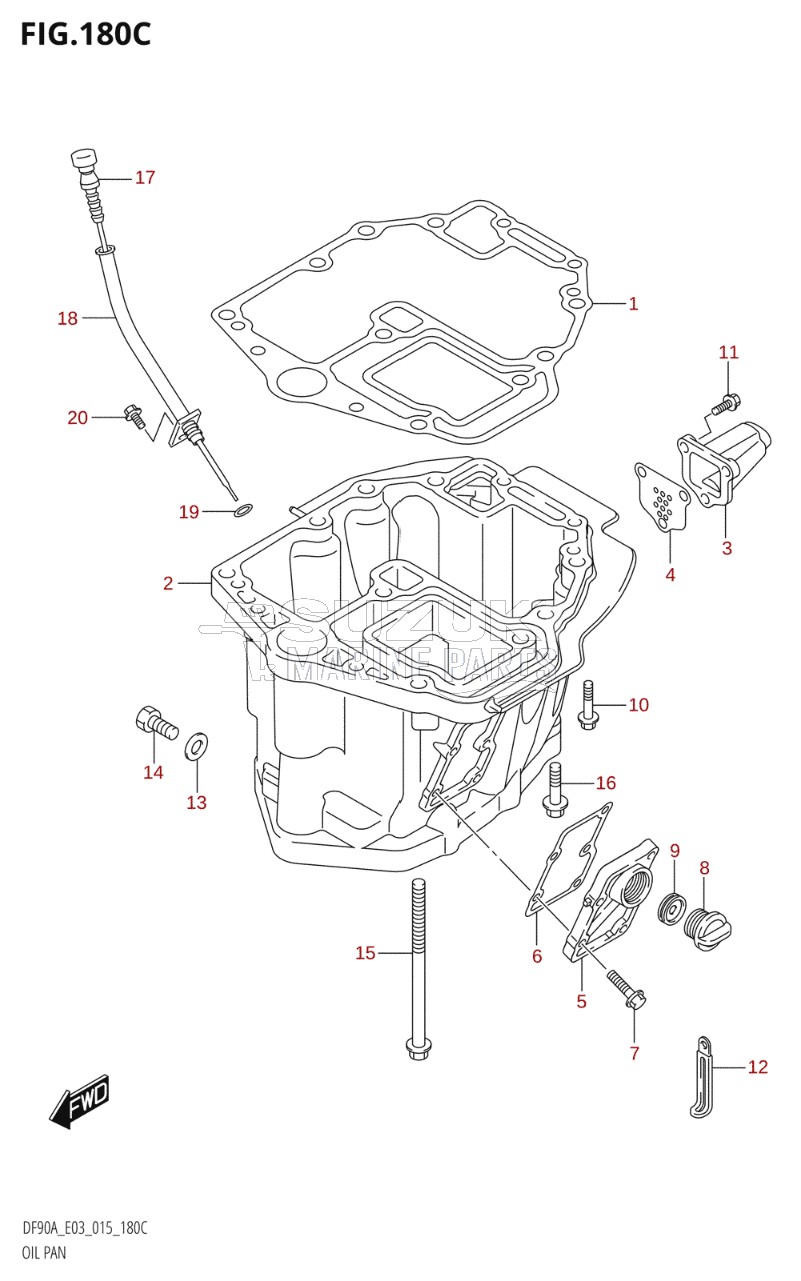 OIL PAN (DF90A:E03)