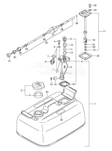 DT8 From 0801-030001 ()  2002 drawing FUEL TANK (STEEL)