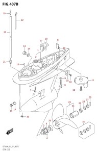 DF200AZ From 20003Z-910001 (E01 E40)  2019 drawing GEAR CASE (DF200AZ)