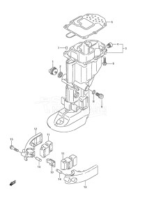 Outboard DF 20A drawing Drive Shaft Housing