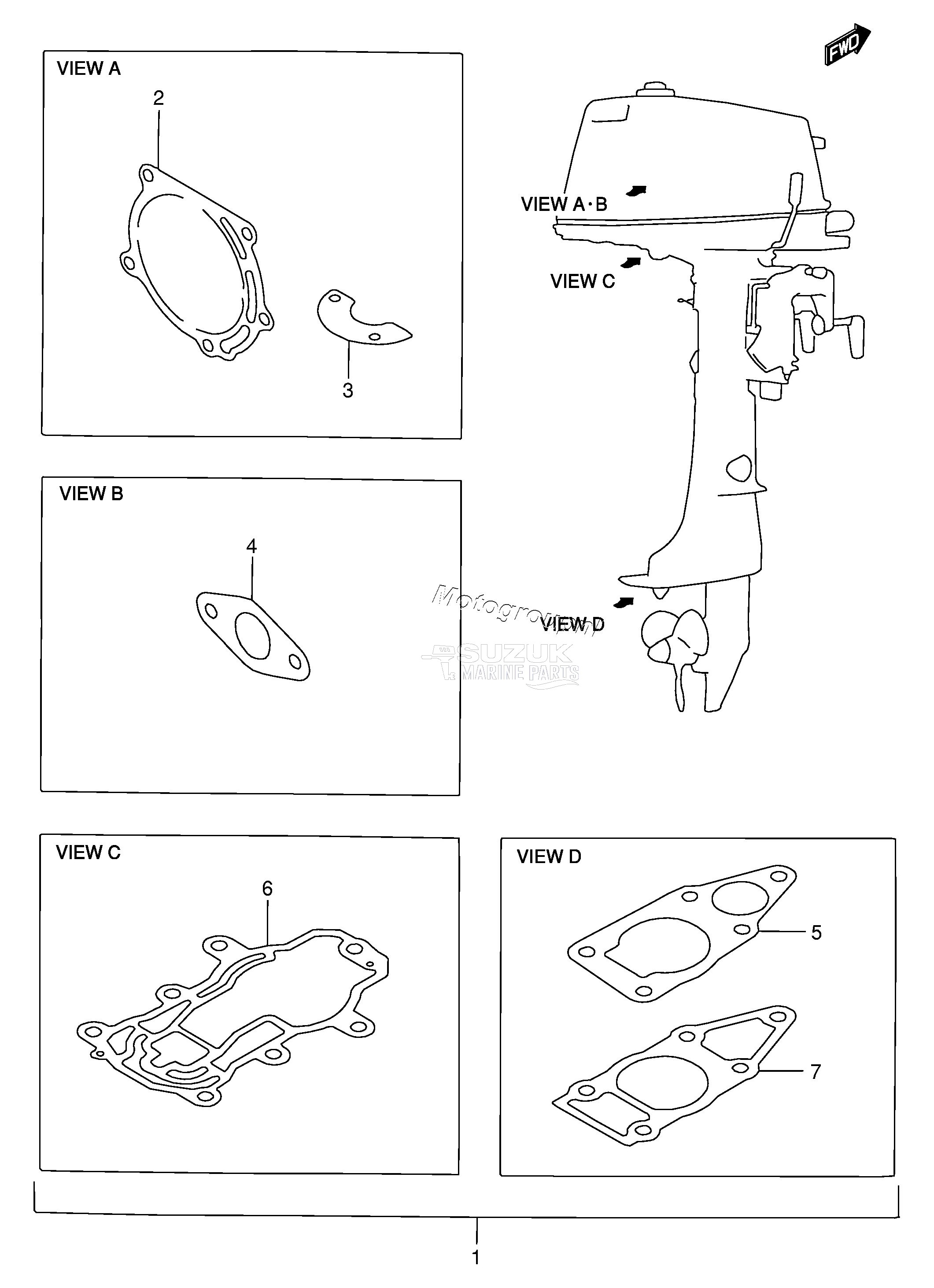 OPTIONAL : GASKET SET (DT5Y)