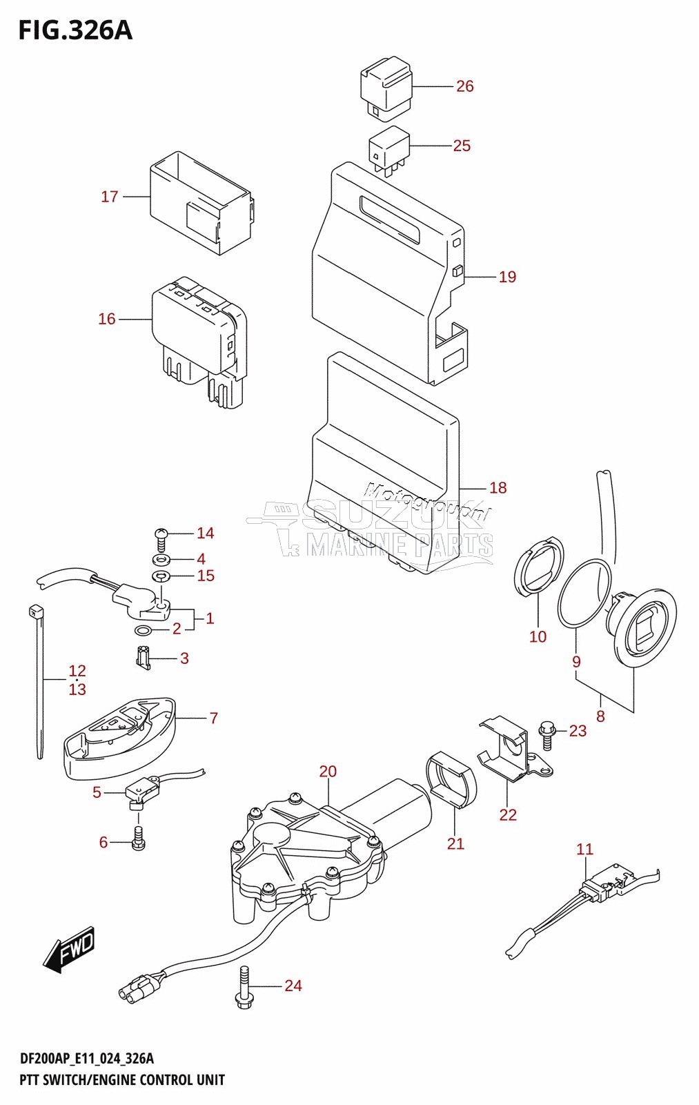 PTT SWITCH /​ ENGINE CONTROL UNIT