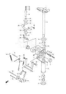 Outboard DF 20A drawing Swivel Bracket