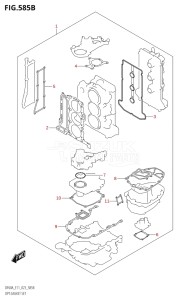 05003F-340001 (2023) 50hp E01-Gen. Export 1 (DF50AT  DF50ATH) DF50A drawing OPT:GASKET SET (DF50AVT,DF50AVTH,DF60AVT,DF60AVTH,DF40ASVT)