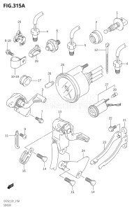 22501F-421001 (2004) 225hp E01-Gen. Export 1 (DF225TK4) DF225T drawing SENSOR