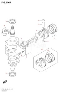 02504F-710001 (2017) 25hp P01-Gen. Export 1 (DF25A  DF25AR  DF25AT  DF25ATH) DF25A drawing CRANKSHAFT