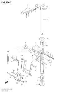 00994F-910001 (2019) 9.9hp P01-Gen. Export 1 (DF9.9A  DF9.9AR) DF9.9A drawing SWIVEL BRACKET (DF9.9AR:P01)