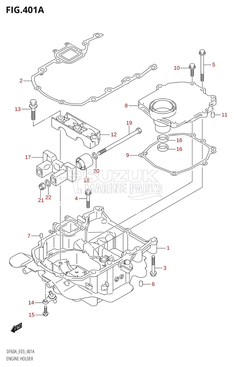 ENGINE HOLDER (DF60AT)