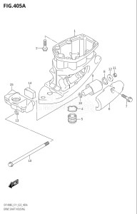 14004Z-140001 (2021) 140hp E11 E40-Gen. Export 1-and 2 (DF140BZG) DF140BZG drawing DRIVE SHAFT HOUSING