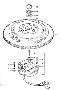 DT50M From 5002-001001 ()  1986 drawing MAGNETO (DT50MJ /​ MVZ)