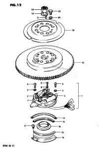 DT60 From 06001-301001 ()  1983 drawing MAGNETO