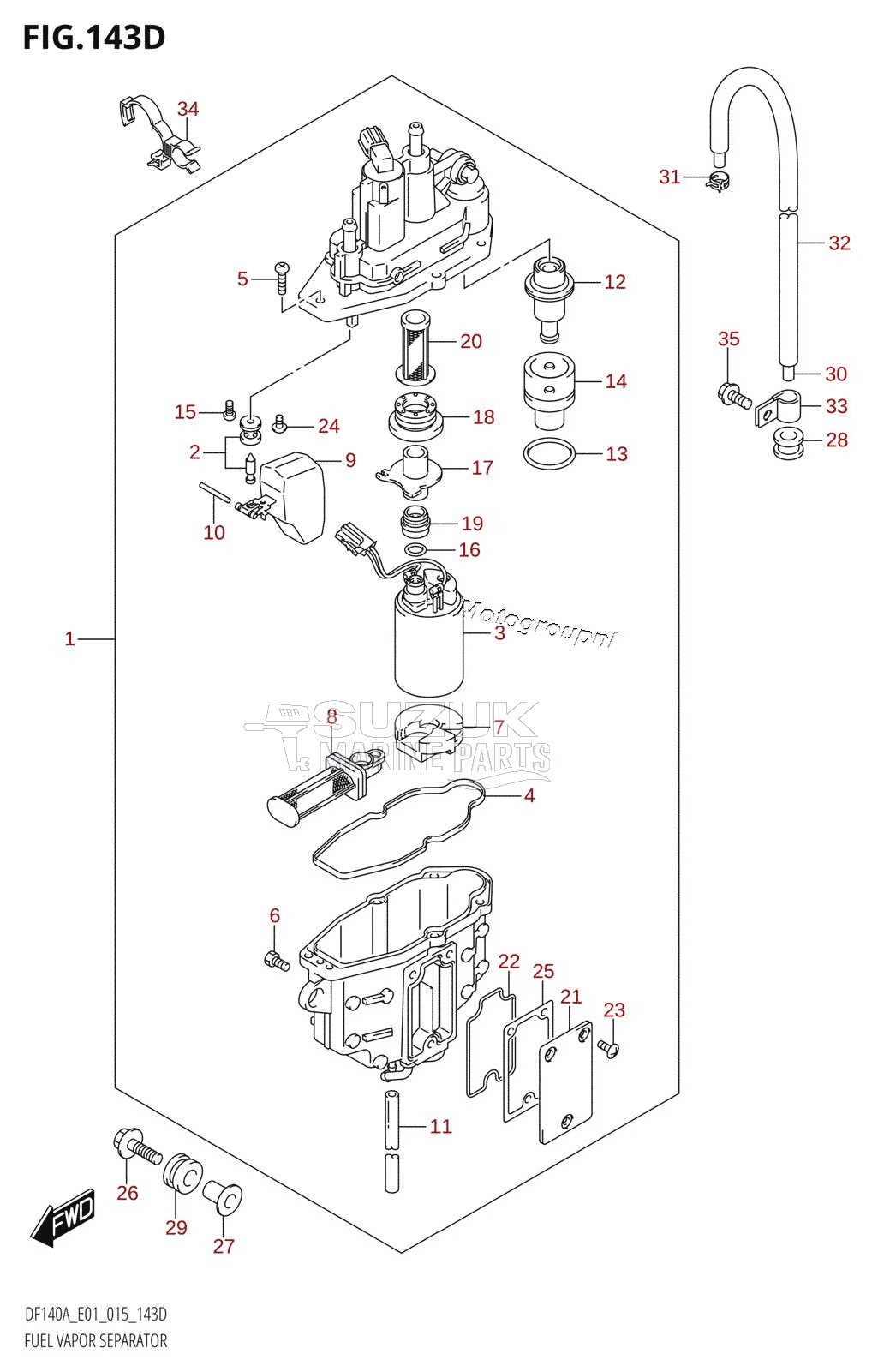 FUEL VAPOR SEPARATOR (DF115AZ:E01)