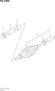 15002F-010001 (2010) 150hp E01 E40-Gen. Export 1 - Costa Rica (DF150TK10  DF150WTK10) DF150 drawing FUEL HOSE