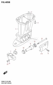 DF40A From 04005F-240001 (E34-Italy)  2022 drawing DRIVE SHAFT HOUSING ((DF40A,DF50A,DF60A):E03)