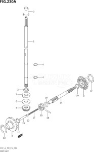 00402F-310001 (2013) 4hp P01-Gen. Export 1 (DF4) DF4 drawing DRIVE SHAFT