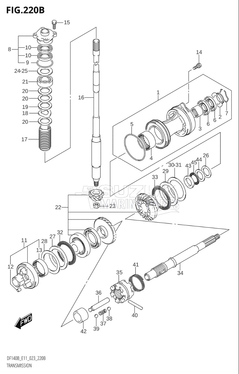 TRANSMISSION (DF140BZ,DF115BZ)