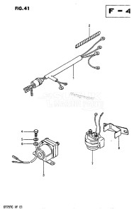 DT75 From 07501-504157 ()  1985 drawing OPT : ELECTRICAL (1) (MODEL QD /​ VE /​ VF:E13, E40, C E01, C E17)