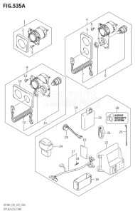 10005F-340001 (2023) 100hp E01-Gen. Export 1 (DF100C) DF100C drawing OPT:KEY LESS START