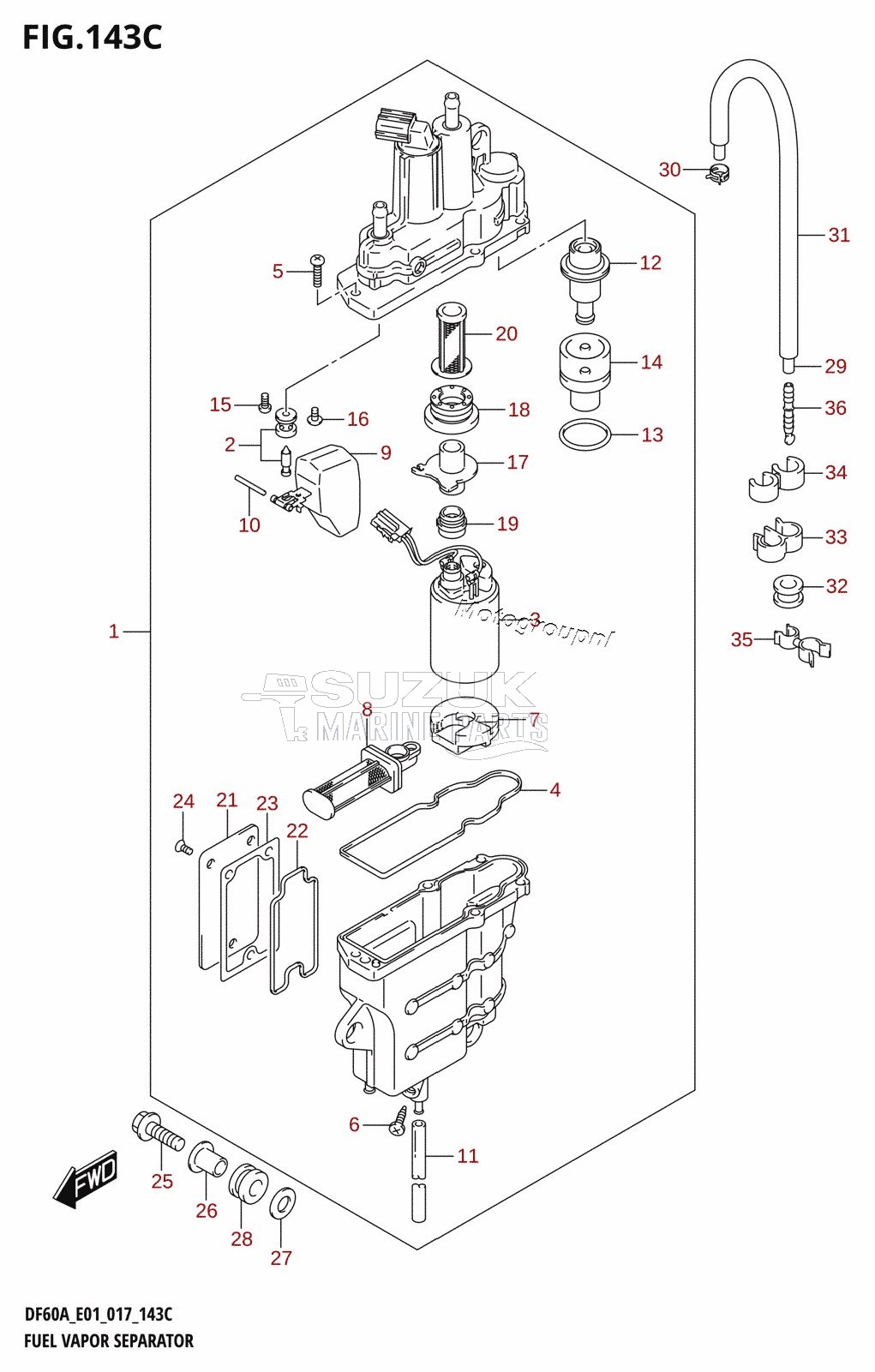 FUEL VAPOR SEPARATOR (DF40ATH:E01)