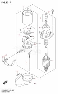 DF30A From 03003F-610001 (P01 P40)  2016 drawing STARTING MOTOR (DF30AR:P01)