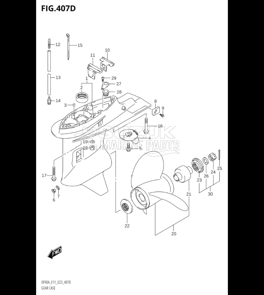 GEAR CASE (DF80A:E40:(021,022,023))