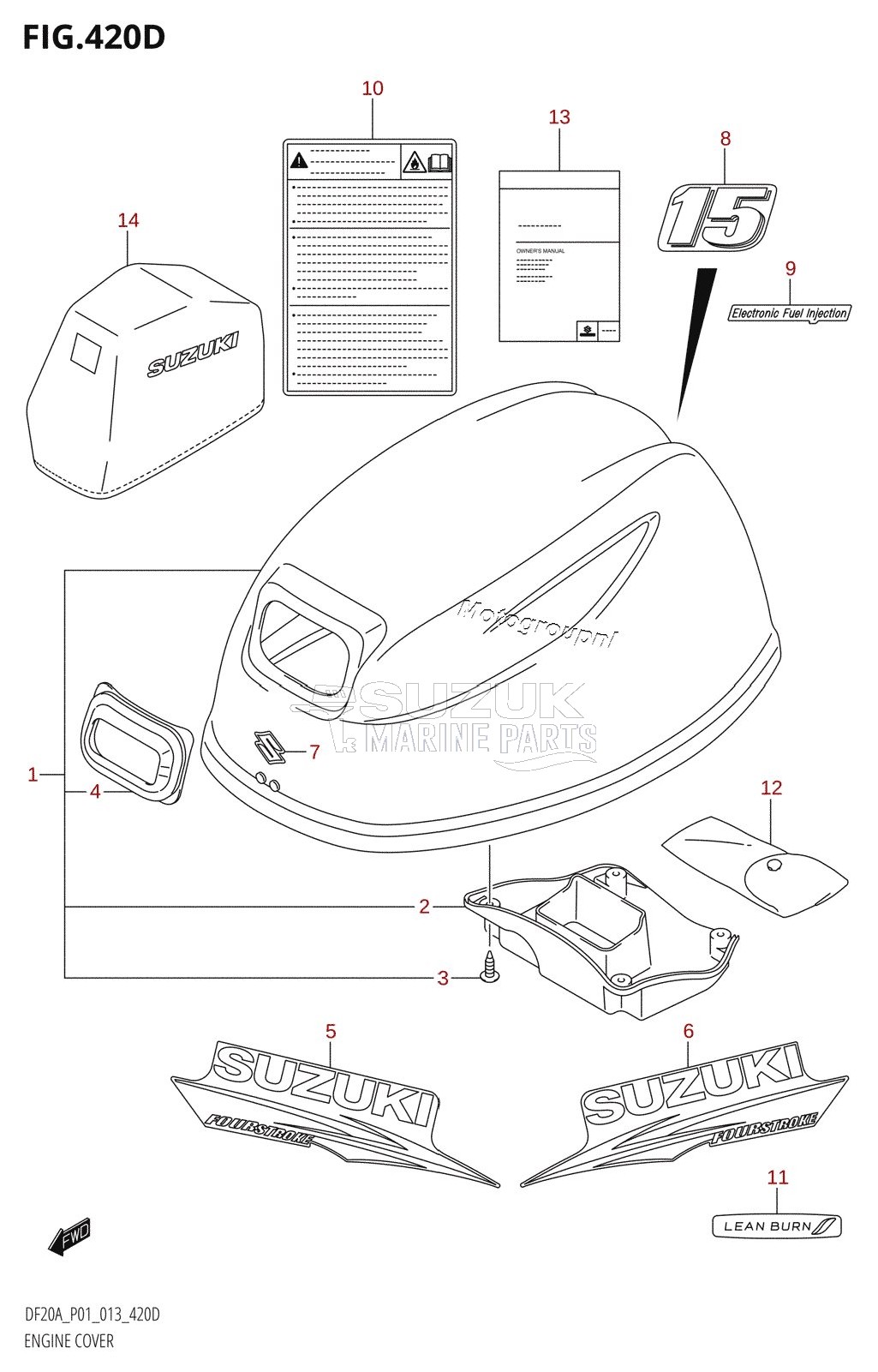 ENGINE COVER (DF15AR:P01)