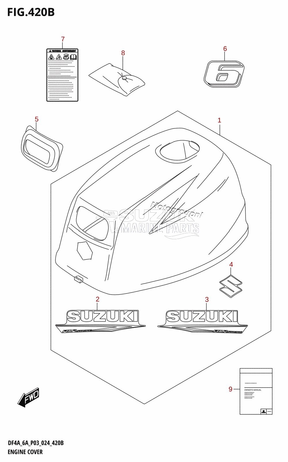 ENGINE COVER (DF6A)