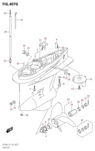 DF200AZ From 20003Z-040001 (E01 E03 E40)  2020 drawing GEAR CASE ((DF200AZ,DF175AZ,DF150AZ):E03:020)