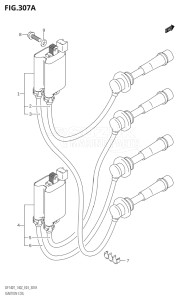 14002F-010001 (2010) 140hp E03-USA (DF140TK10) DF140 drawing IGNITION COIL