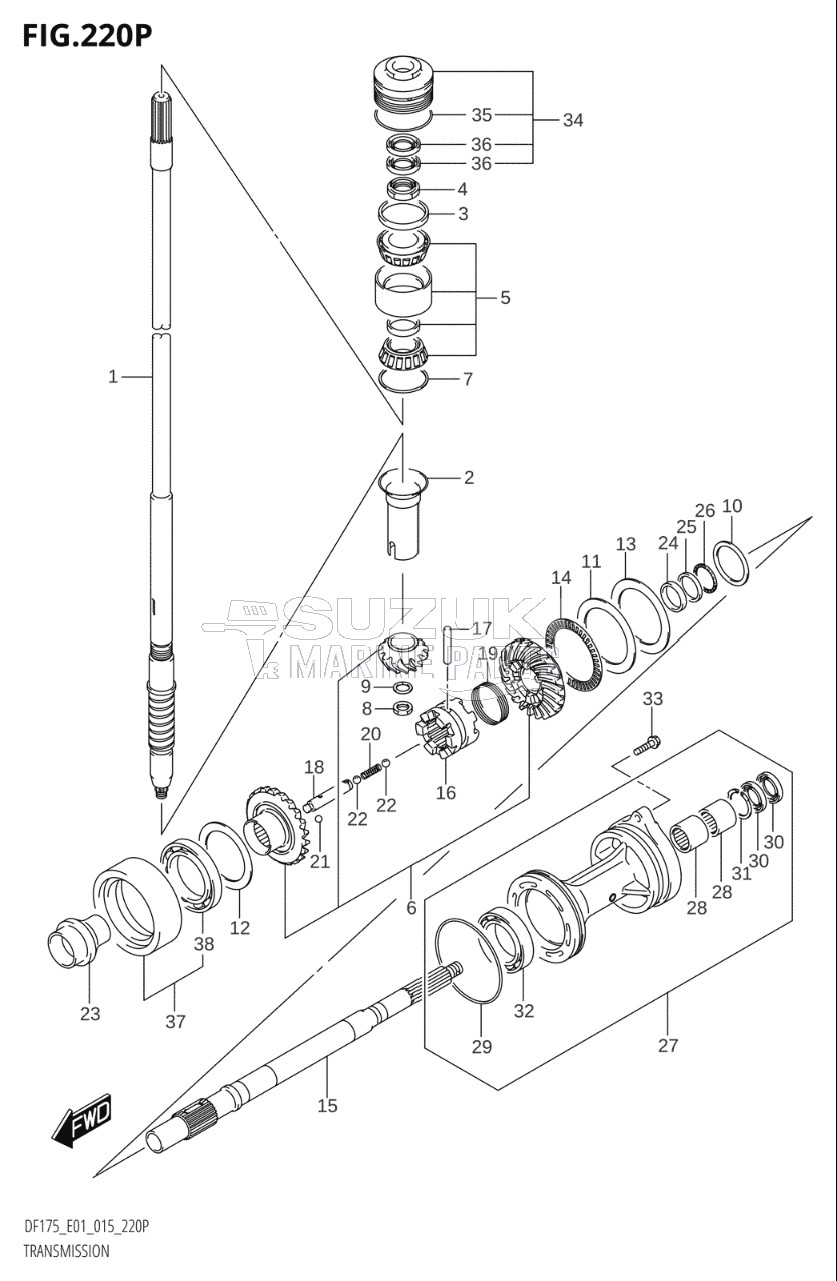 TRANSMISSION (DF175Z:E40)