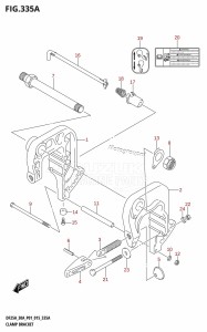 DF30A From 03003F-510001 (P01 P40)  2015 drawing CLAMP BRACKET (DF25A:P01)