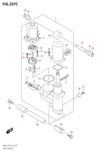 05004F-510001 (2005) 50hp E03-USA (DF50AVT) DF50A drawing TRIM CYLINDER (DF60A:E03)